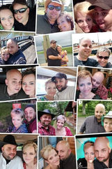 Photo collage of photos of me and Matt over the years.