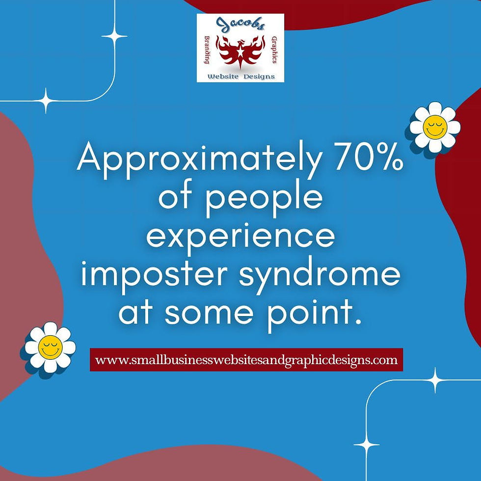 Approximately 70% of people experience imposter syndrome at some point.