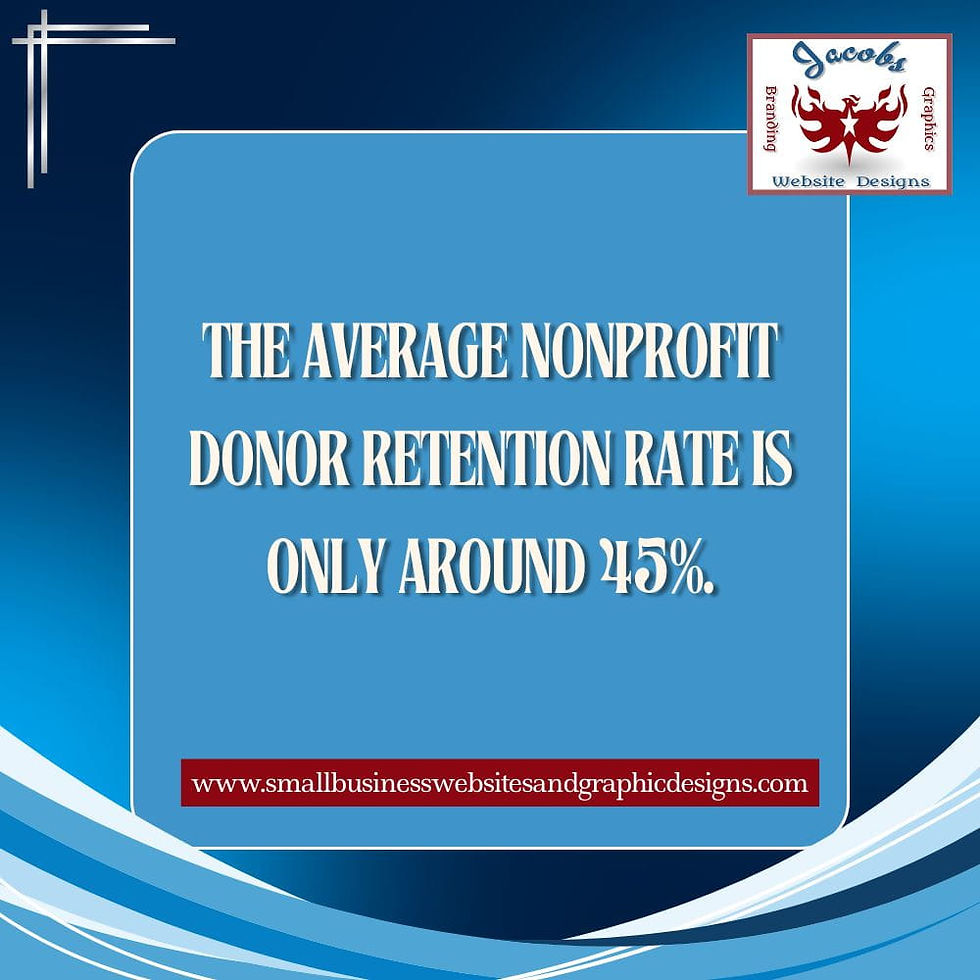 The average nonprofit donor retention rate is only around 45%.