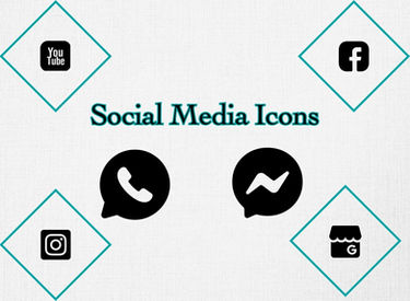 Social Media & Diamond Icons - Wichana Foundation - for branding purposes.