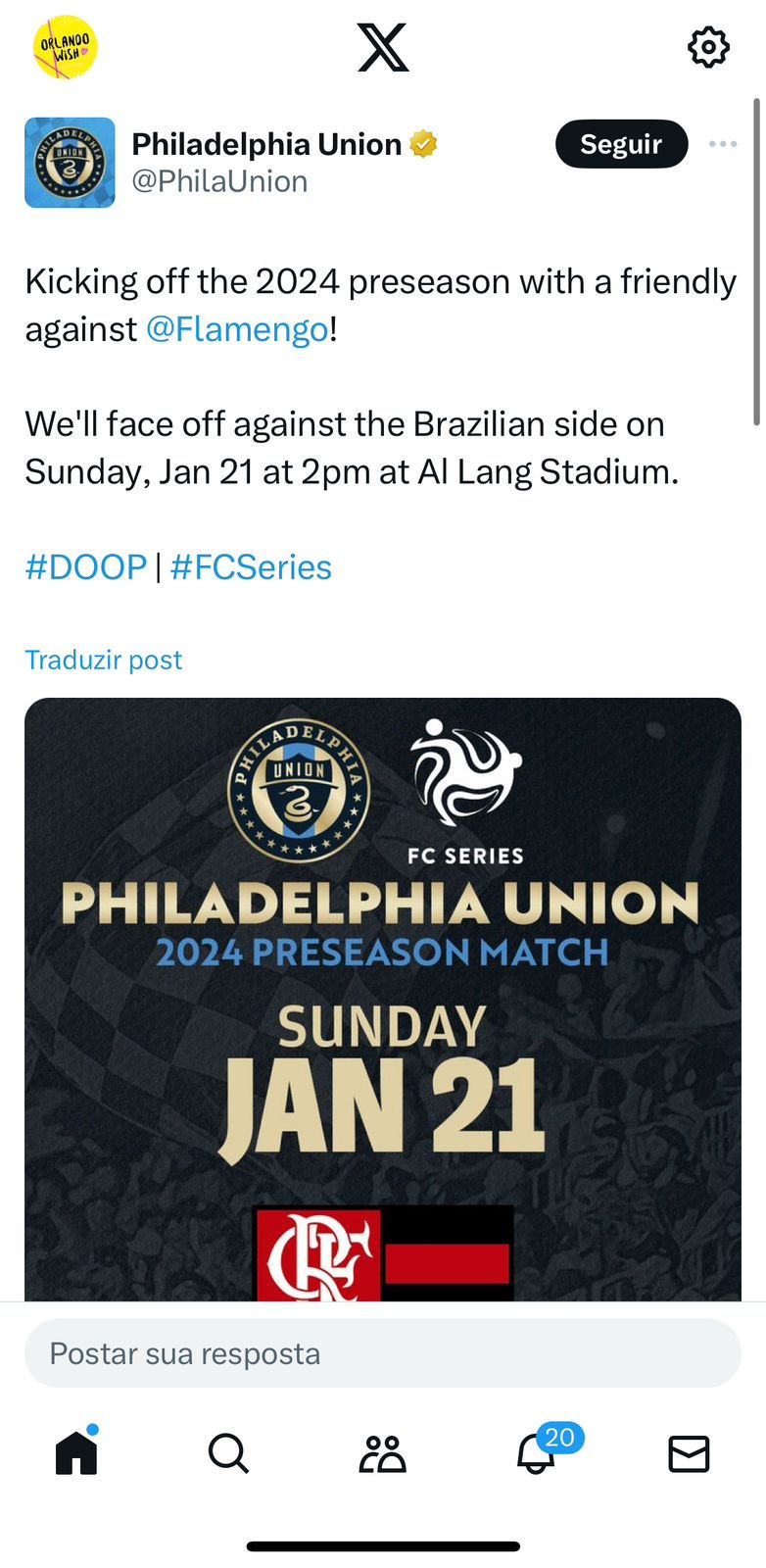 niciando a pré-temporada 2024 com um amistoso contra o Flamengo