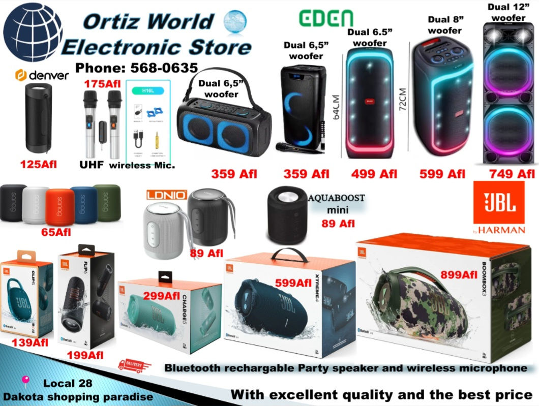 JBL Bluetooth speakers and EDEN Bluetooth Speakers