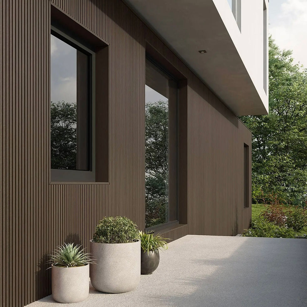 Thumbnail: Premium Composite Slatted Cladding - Walut | RTJ Designs