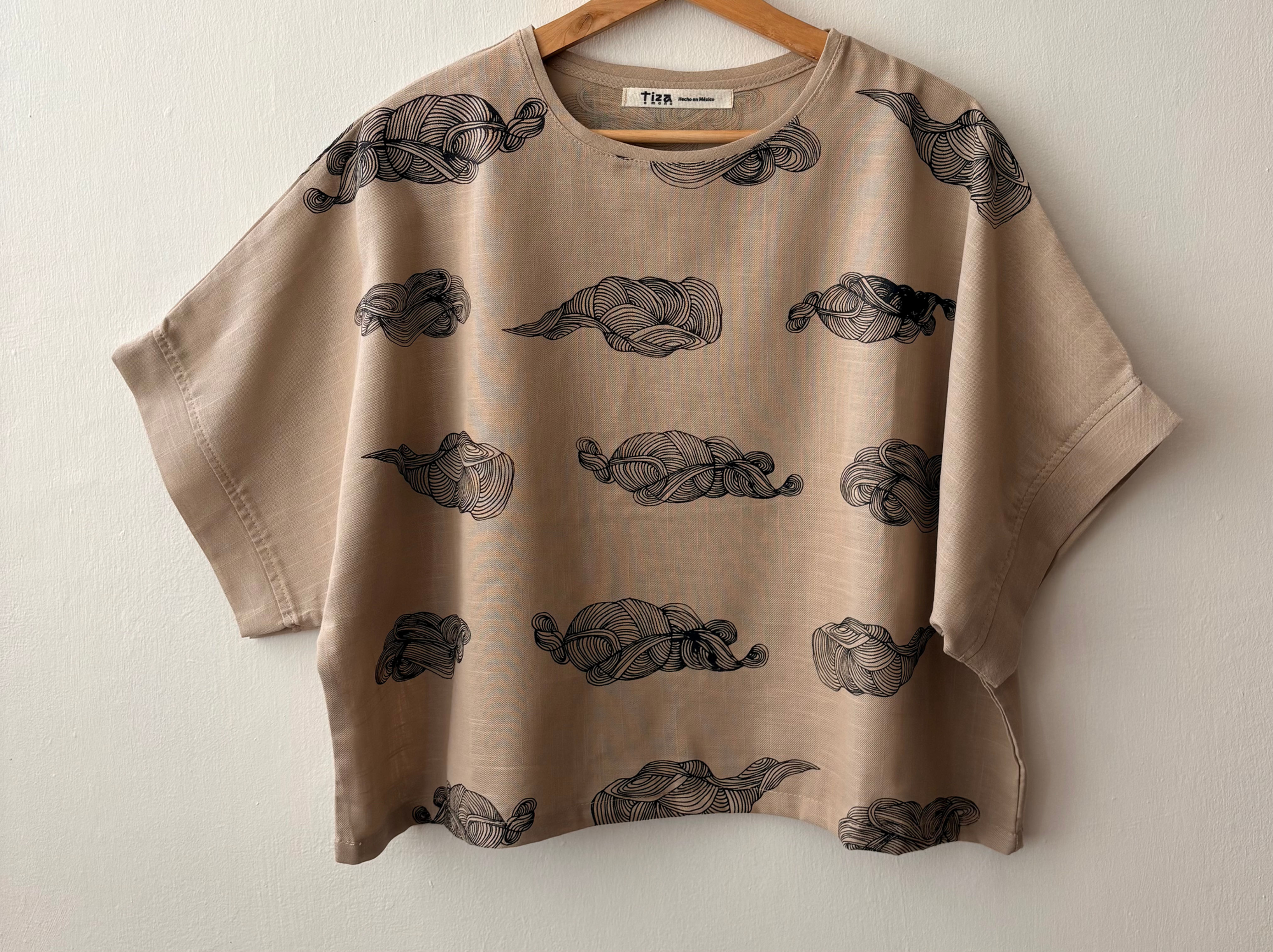 BLUSA COMALA NUDE nubes