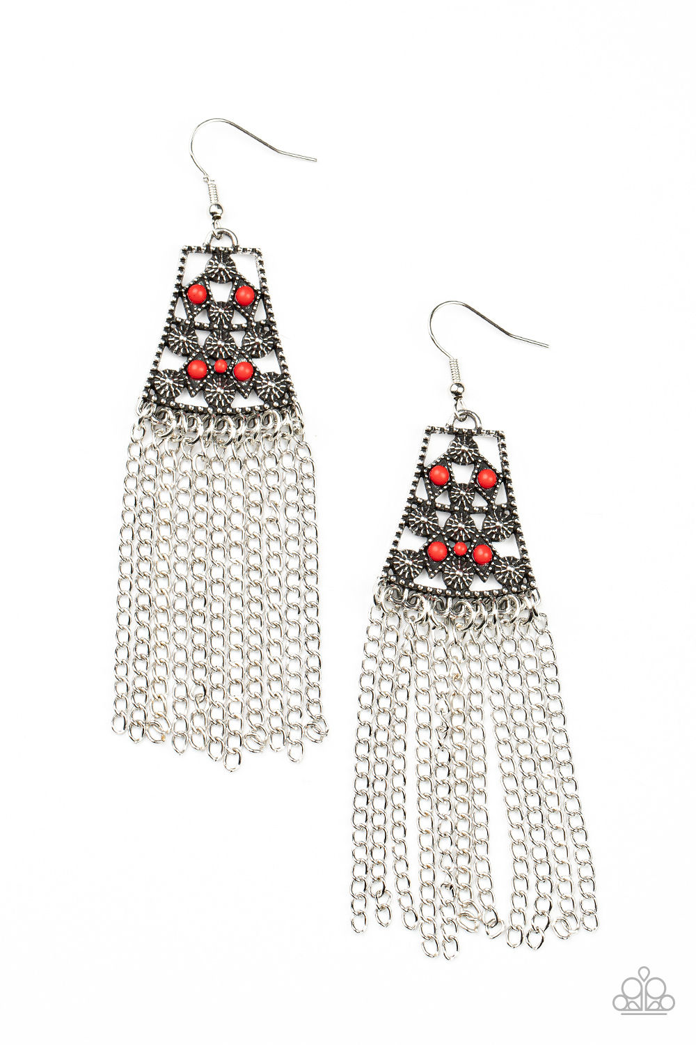 Cleopatras Allure - Red Paparazzi Earrings