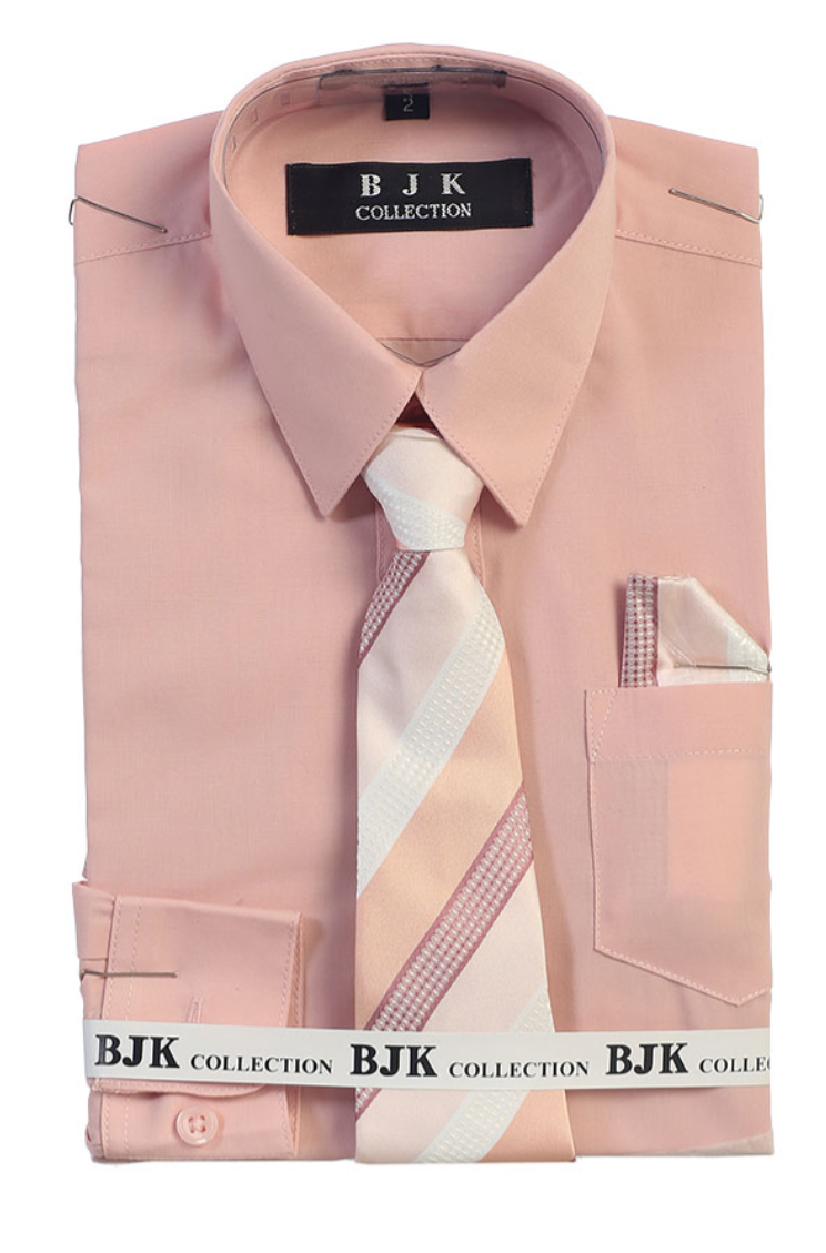 Miniatura: Boy’s Long Sleeve Dress Shirts / BJK-007