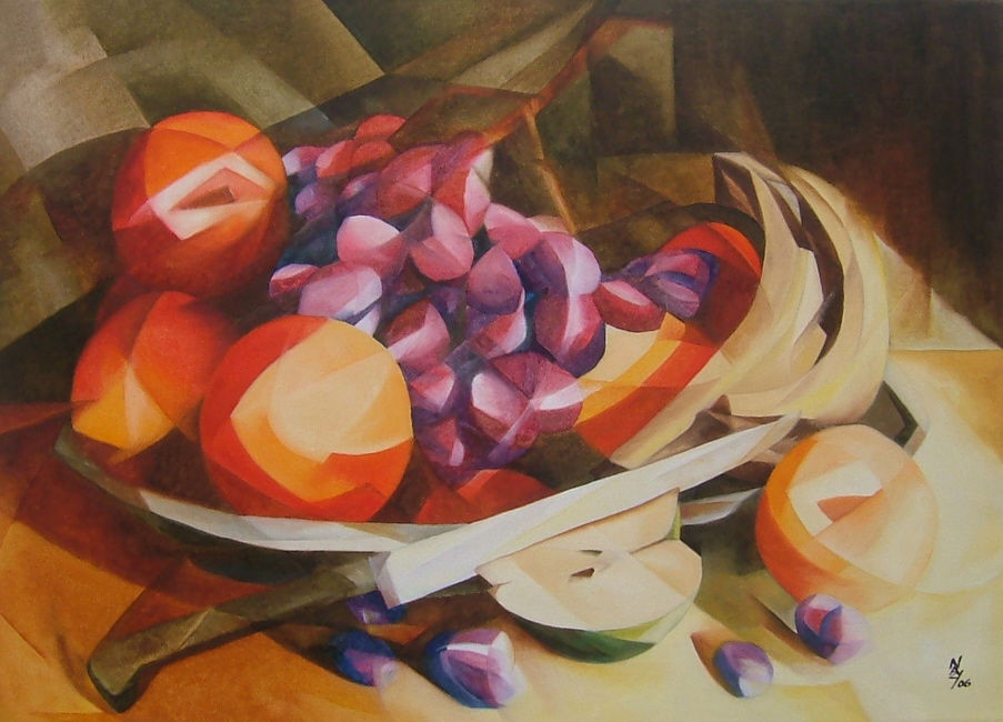 Still Life 'Fruit & Knife'