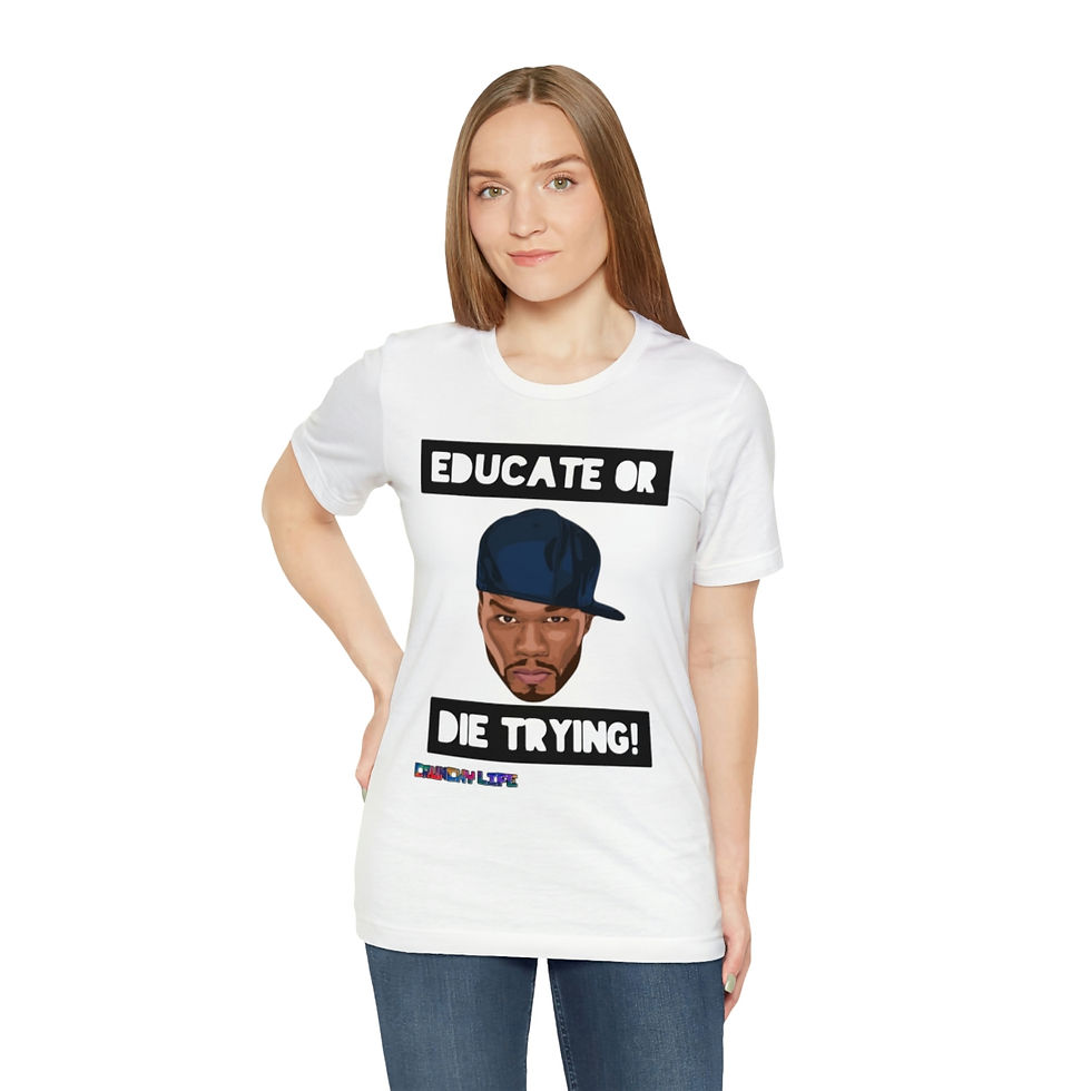 Thumbnail: 50 Cent: Educate or Die Trying Unisex Jersey Short Sleeve Tee
