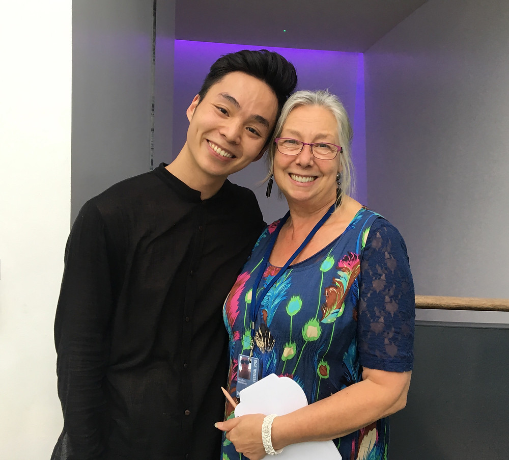 蘇格蘭國家舞蹈中心藝術總監Morag Deyes(右)相當欣賞李偉能及其作品。
