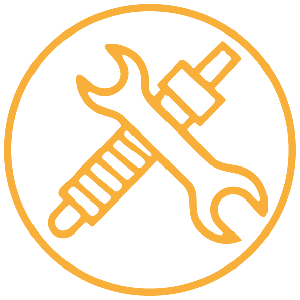 Performance and custom builds icon for US car tuning by PPVehicles