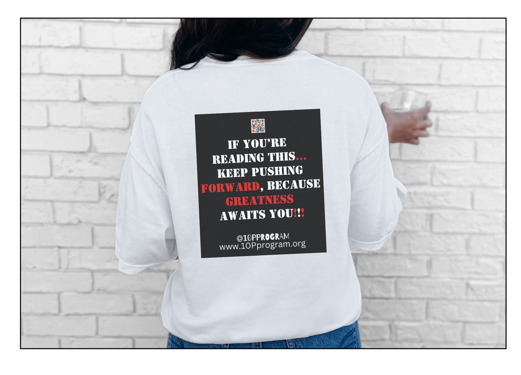 10P Keep Pushing Forward Empowerment Tee