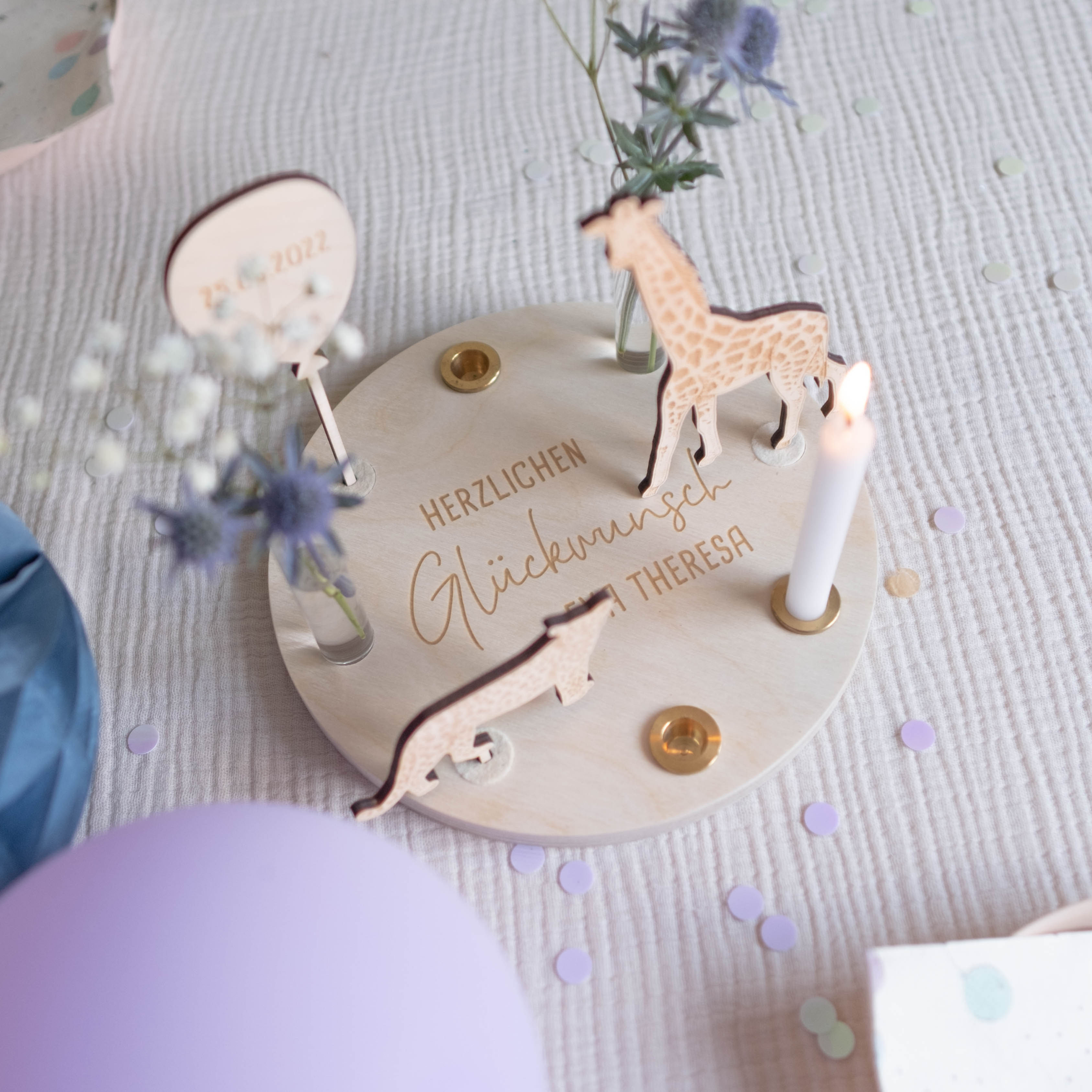 Geburtstagskranz, individualisiert, mit Name, Jomawood