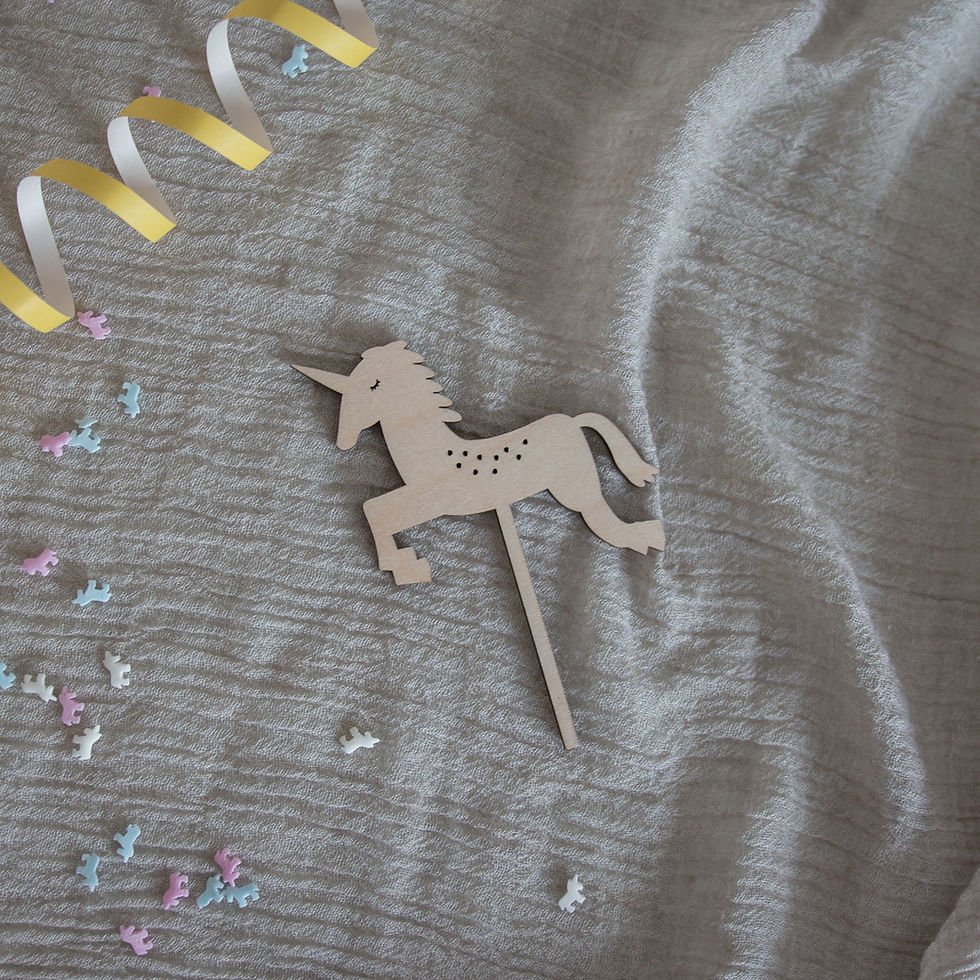Miniaturbild: Einhorn, Caketopper
