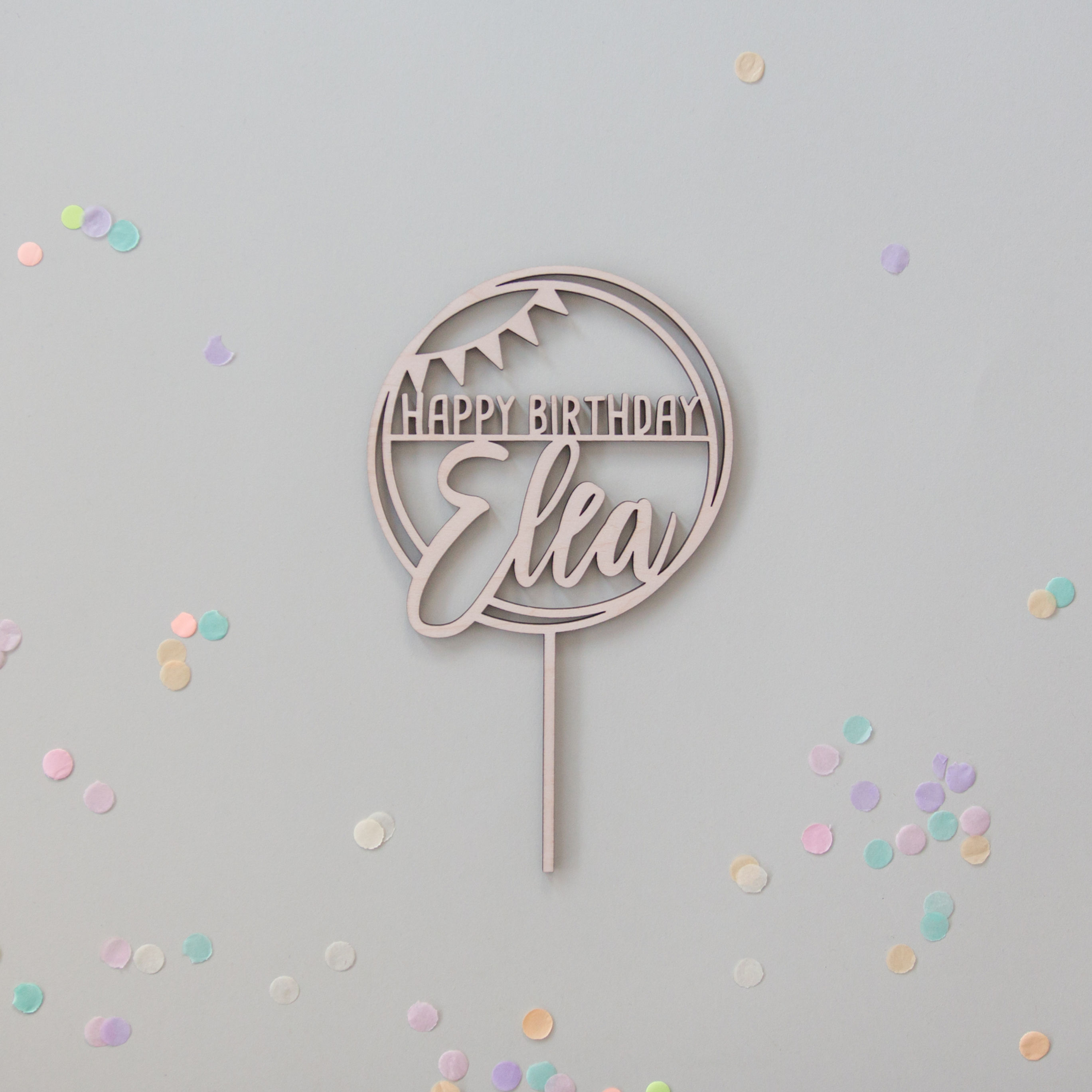 Caketopper Elea, Caketopper, Geburtstagskuchen, Jomawood, Kindergeburtstag