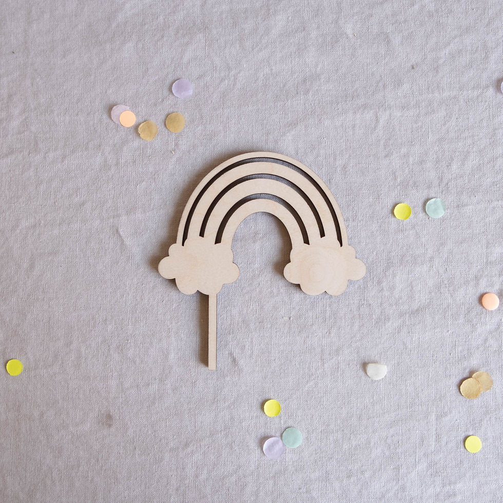 Miniaturbild: Caketopper, Jomawood, Regenbogen, Liebesnaht