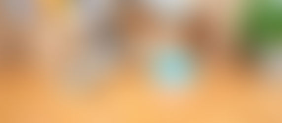 Moving boxes, a rolled-up rug, a broom, and a plant on a hardwood floor during a home move.