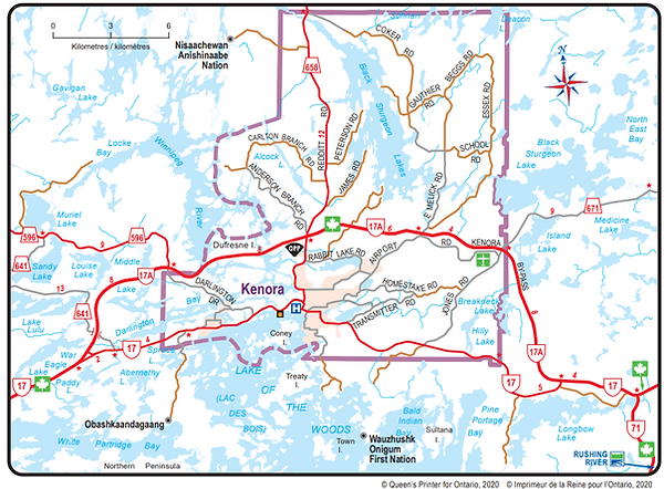 City of Kenora boundaries