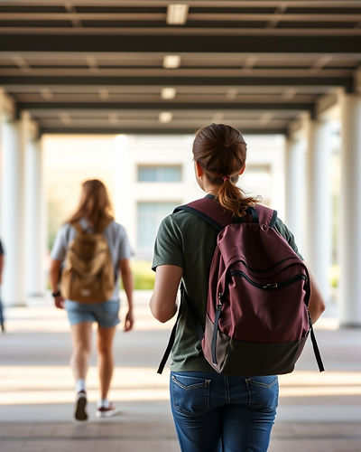 Students with backpack walking on campus .jpg