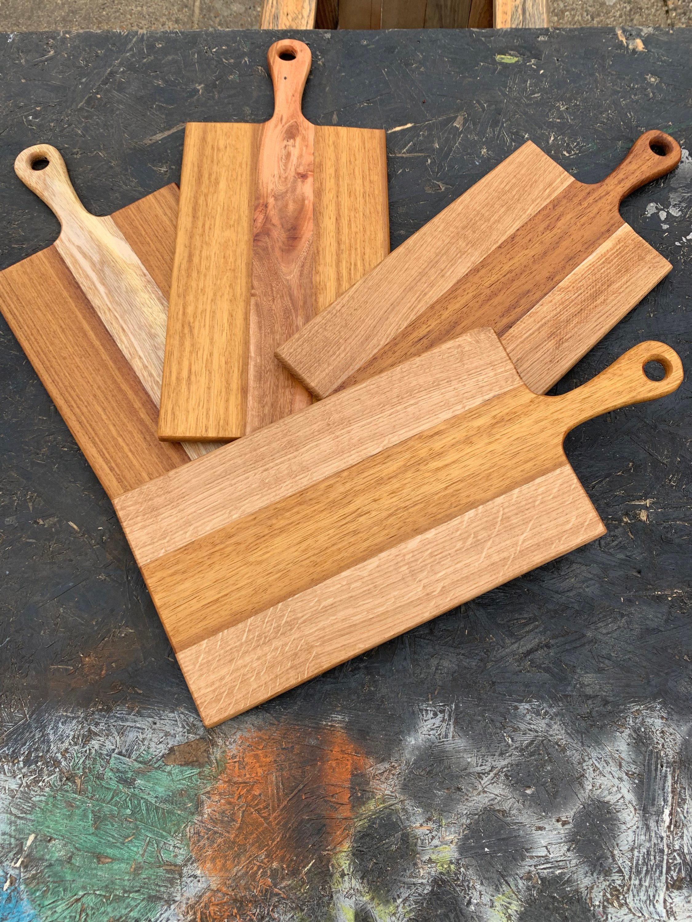 Charcuterie boards in the making