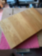 Thumbnail: Solid Oak Chopping Board, Plain, Juice Groove, Accented Colour , Feet