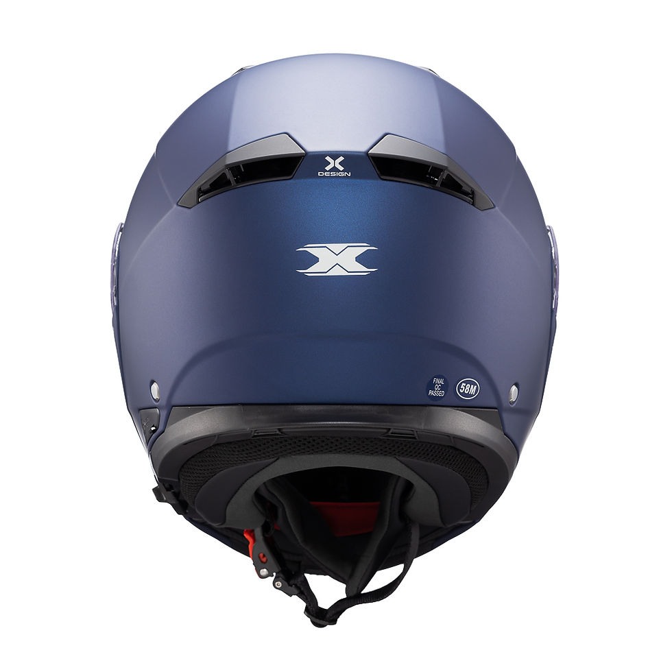Miniatura: Capacete Texx Kratos Azul Fosco Escamoteável Viseira Solar - Tamanho 58
