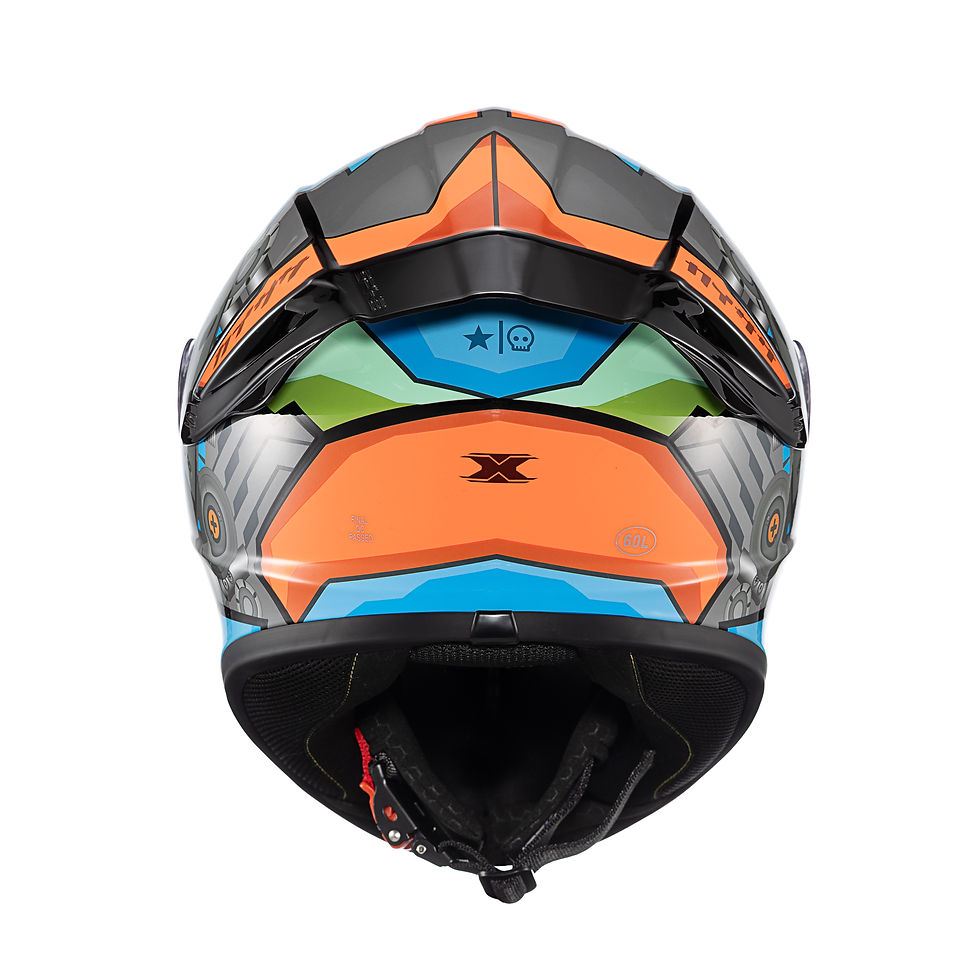 Miniatura: Capacete Texx Fechado Spihe Gear Verm Azul