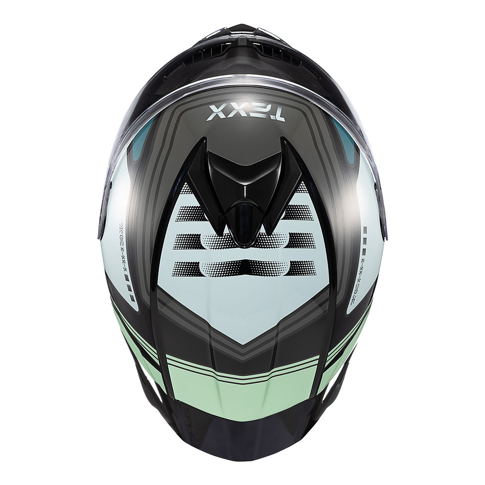 Miniatura: Capacete Texx Fechado Spihe Cube Azul Verde