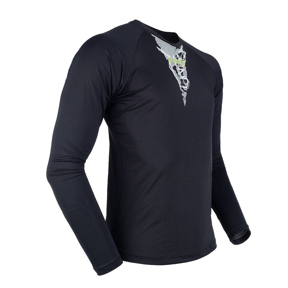 Miniatura: Camiseta Segunda Pele Texx Season V2 Preta UV50 Térmica
