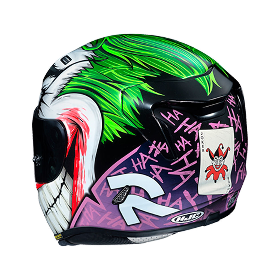 Miniatura: Capacete HJC RPHA 11 Joker DC Verde Roxo 55 Integral Esportivo com Pinlock