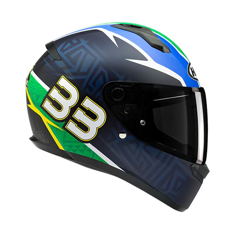 Miniatura: Capacete HJC C10 Brad Binder Azul Verde Vermelho Branco