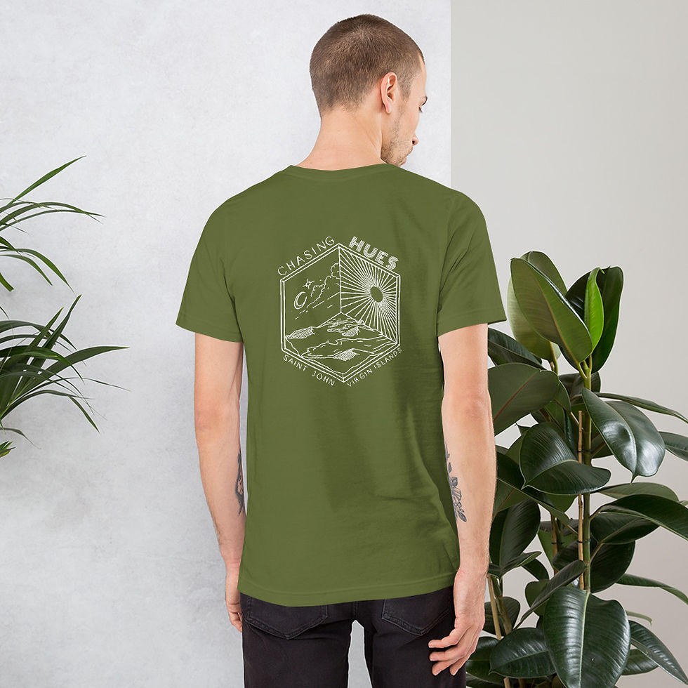 Thumbnail: Embroidered CH Tee with Cream Illusion Graphic Back