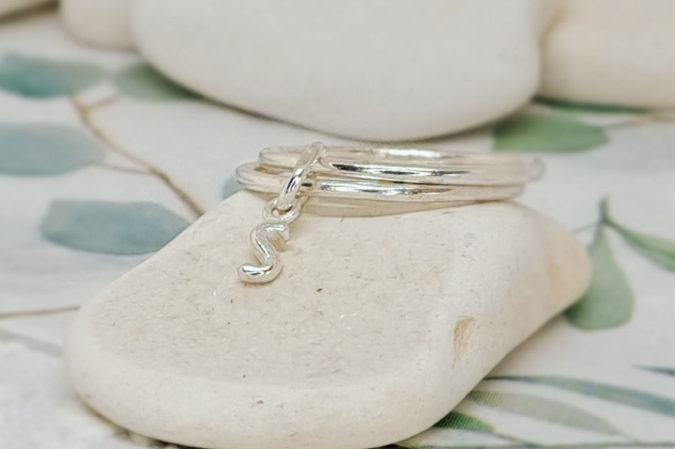 Personalised Initial Double Ring