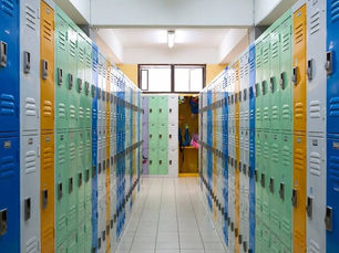 Colorful School Lockers