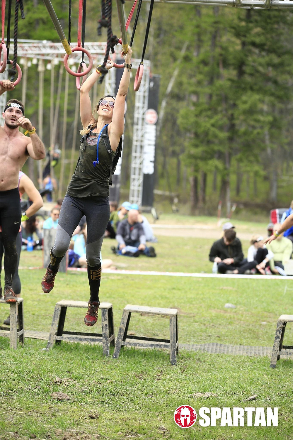 bryce boepple navigating multi-rig obstacle at Spartan Obstacle course race