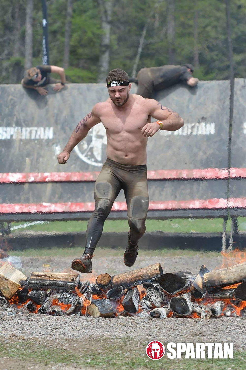 Bryce boepple finishing Montana spartan race