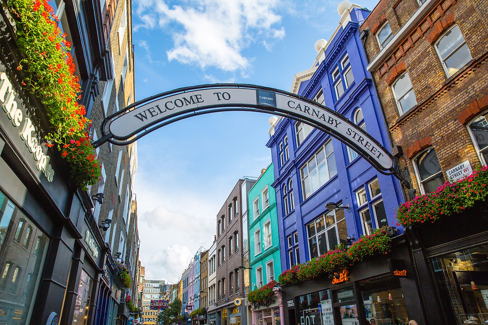 Canarby street London, trip by coach day trip