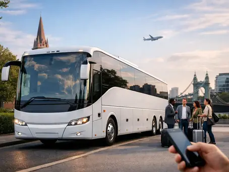 Executive coach for group travel and coach hire in Hounslow, London