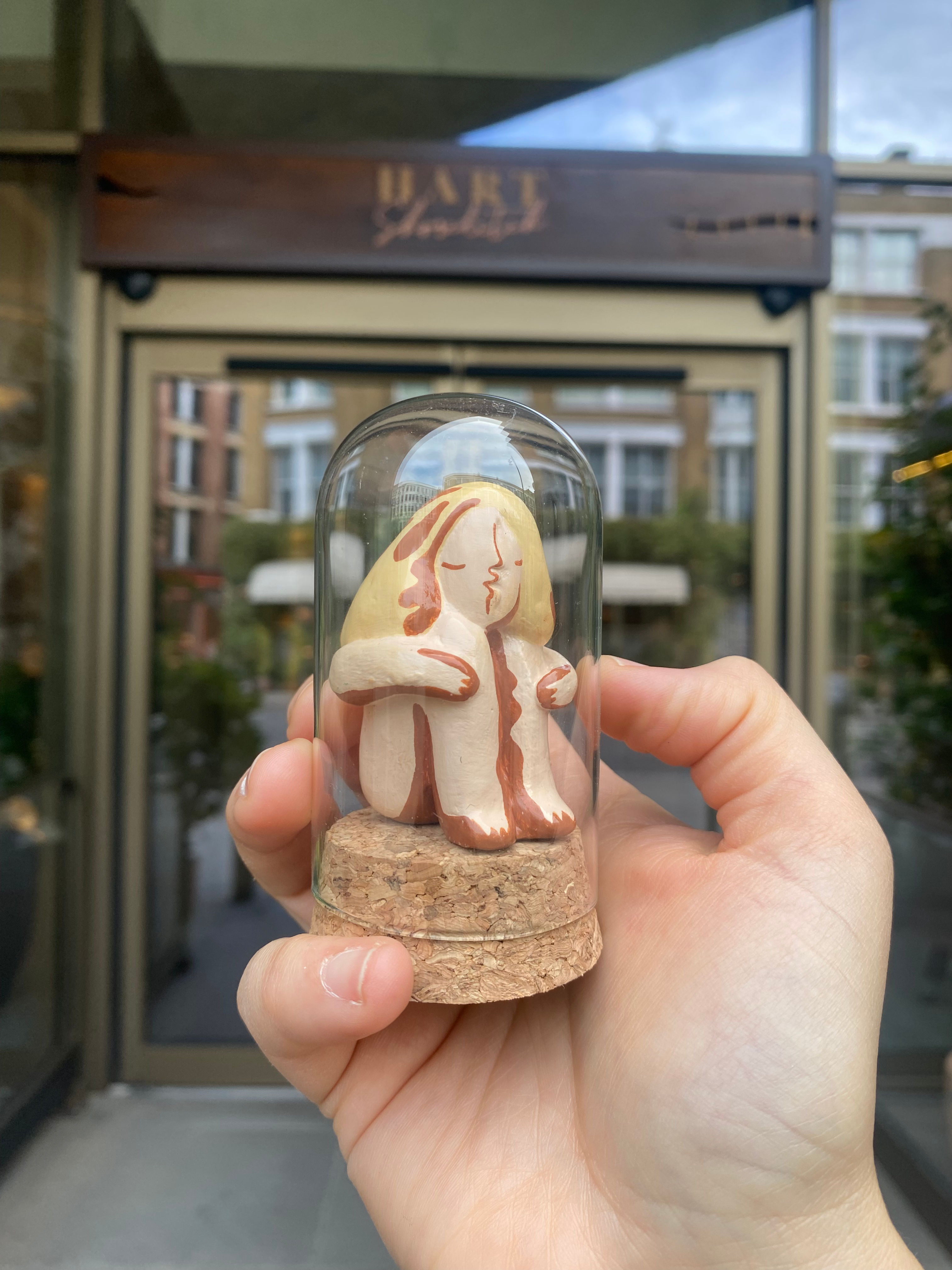 ~ Growing girl ~ Art wood piece by mowcka