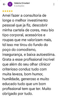 Depoimento de consultoria de imagem