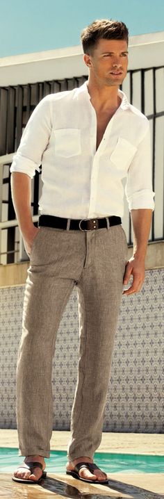 Calça de linho