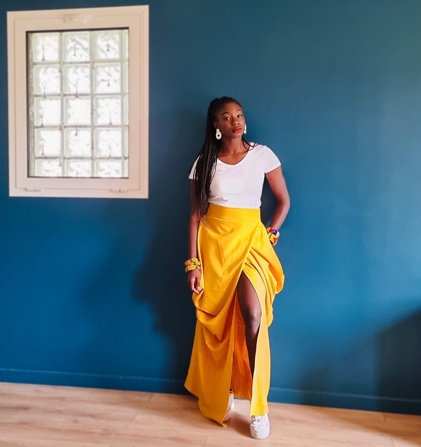 Jupe longue structurée MANDÉ 