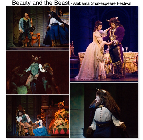 Beauty and the beast Alabama Shakespeare festival Gregg Goodbrod Disney Belle Laura Shoop
