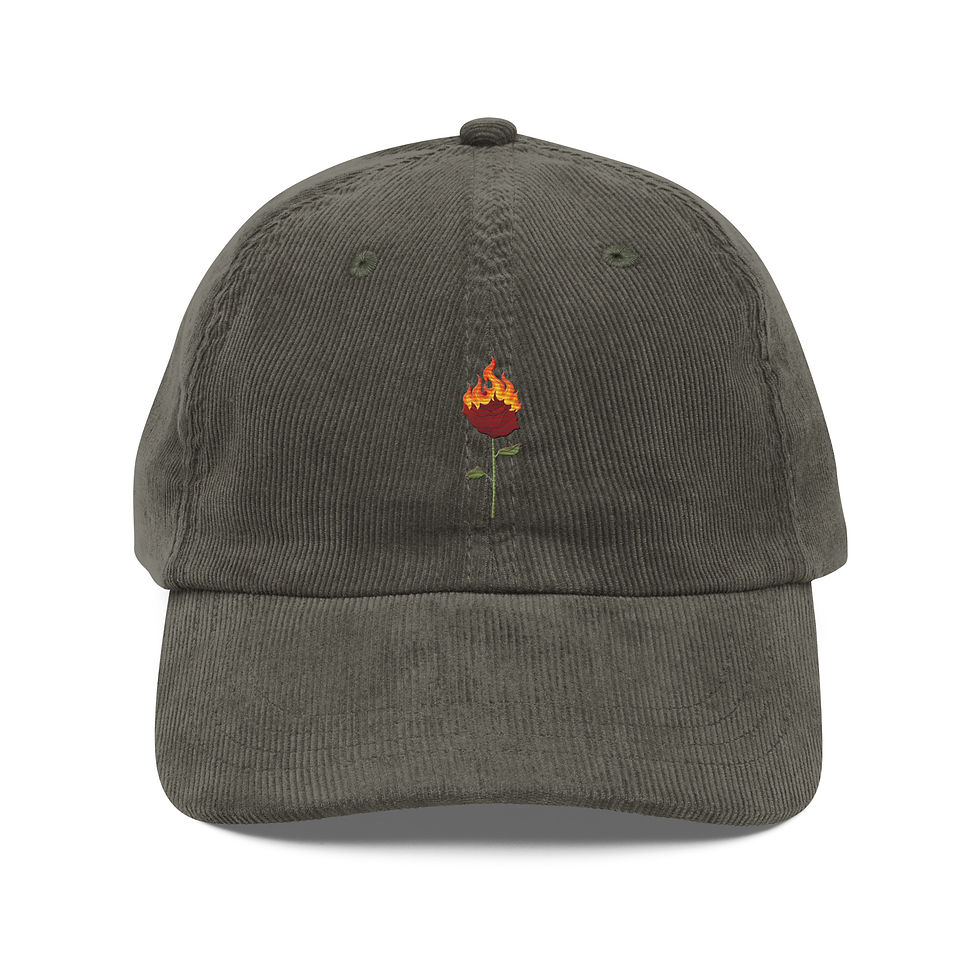 Thumbnail: Burning Rose Vintage Corduroy Cap (Click to see more color options)
