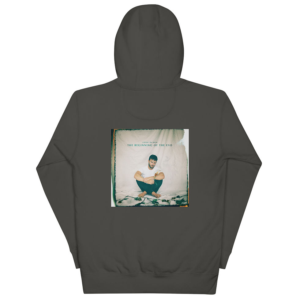 Thumbnail: Embroidered Burning Rose Album Art Hoodie  (Click to see more color options)