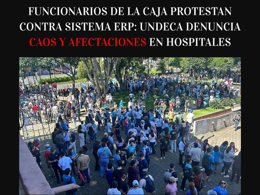 Funcionarios de la Caja protestan contra sistema ERP