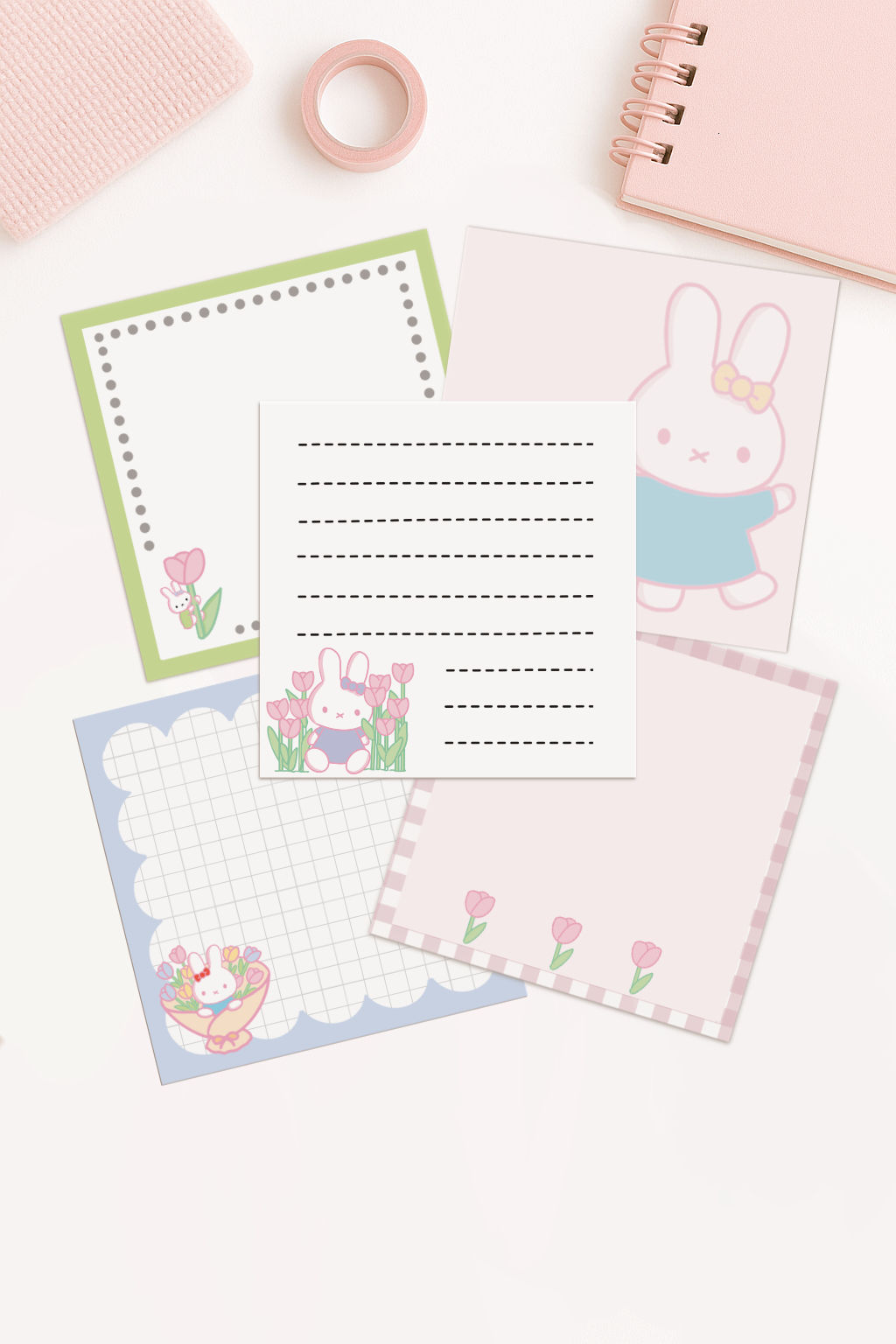 Tulip Bunny Memo