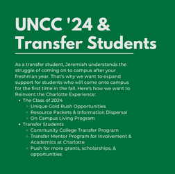 UNCC '24 & Transfer Students