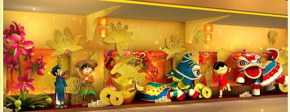 Trang trí Tết doanh nghiệp 2026 sớm cùng ZinaDecors!