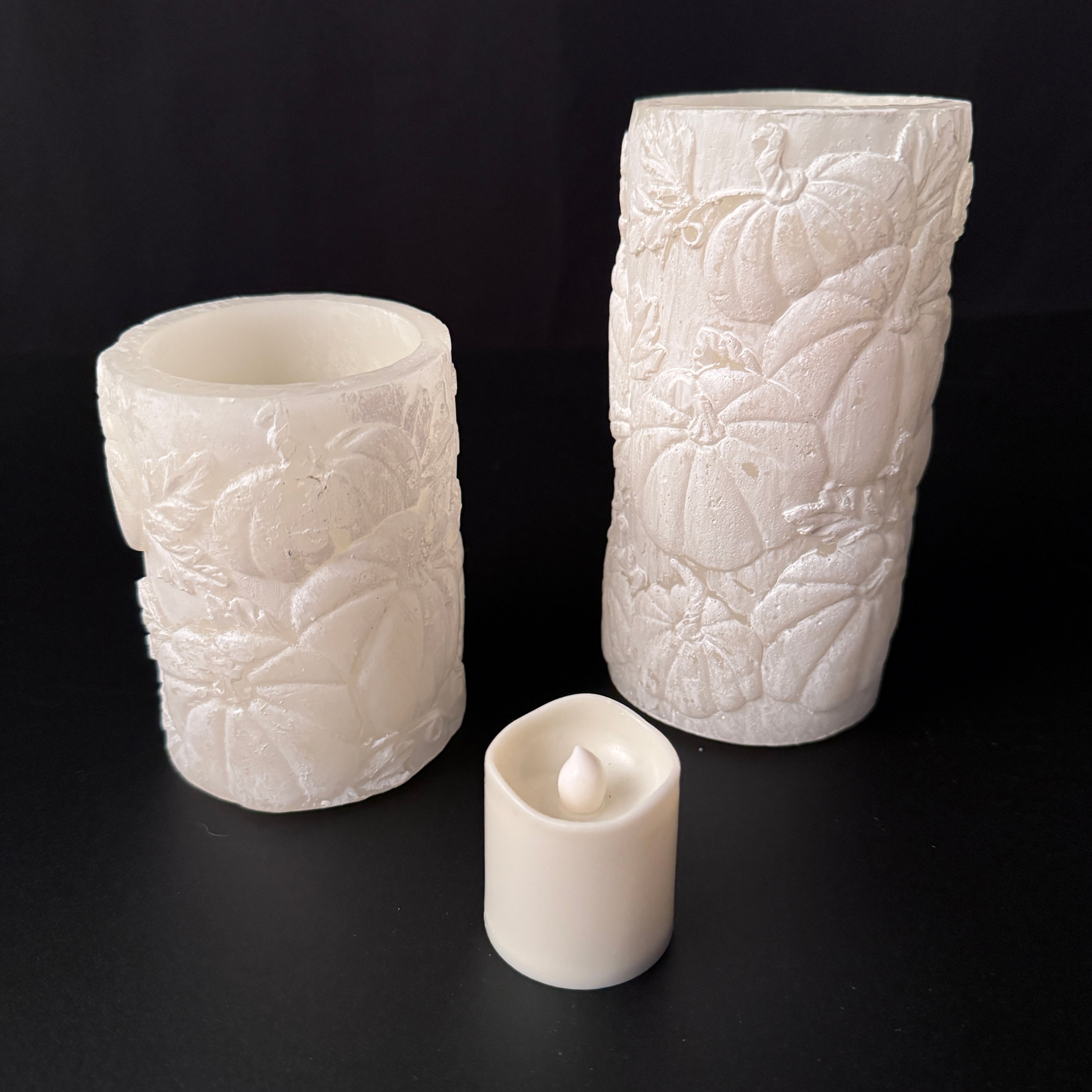 Flameless Pumpkin Candles