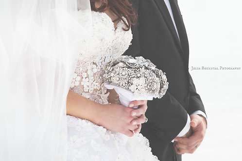 Ready to Ship Crystal Bridal Bouquet